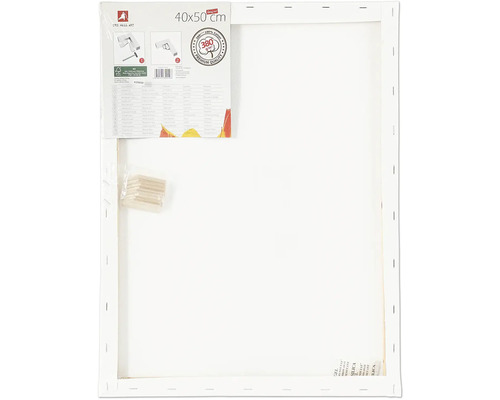 Keilrahmen mit den Maßen 40x50 cm und Spannkeilen