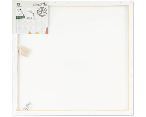 Keilrahmen, 60 x 60 cm, bespannt mit Leinwand