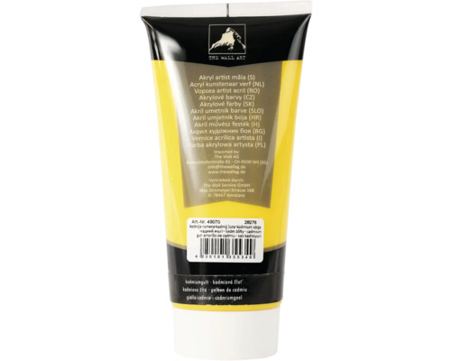 Tube Künstler-Acrylfarbe Kadmiumgelb