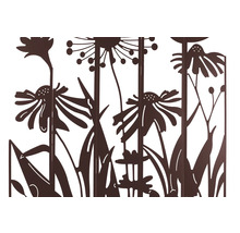 Metallzaun mit Blumendesign für den Garten