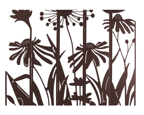 Metallzaun mit Blumendesign für den Garten