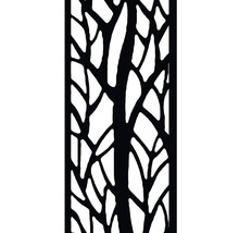 Dekoratives Zaunelement mit Baummuster