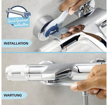 Installation und Wartung einer Armatur mit Schraubenschlüssel