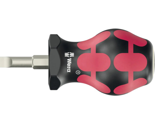 Schlitz-Stubby-Schraubendreher mit kurzem Schaft und ergonomischem Griff