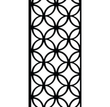 Dekorplatte mit sich überschneidendem Kreisdesign