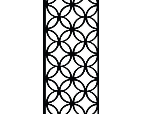 Dekorplatte mit sich überschneidendem Kreisdesign