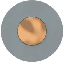 Runder Spiegel mit grauem Rand