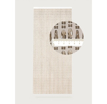 Dekorative Perlenkette mit Anhängern und Maßangabe