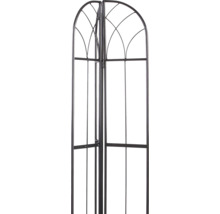 Pflanzenstütze aus Metall mit abgerundetem Gitter