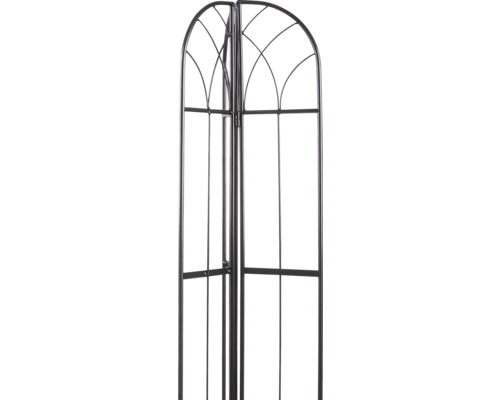 Pflanzenstütze aus Metall mit abgerundetem Gitter