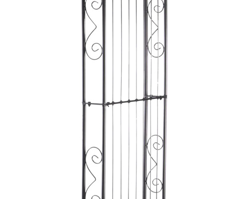 Metallzaun mit Zierelementen