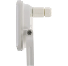 Weiße Geräteanschlussdose mit Montagewinkel