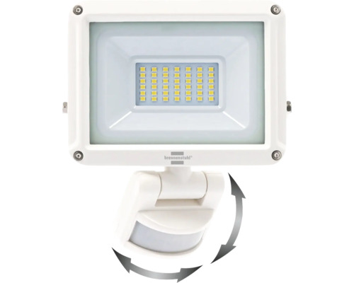 Weißer LED-Strahler mit Bewegungsmelder von Brennenstuhl
