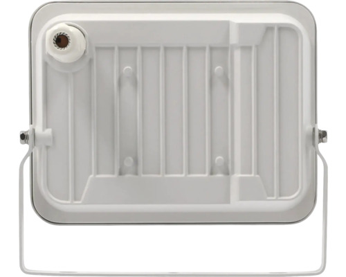 Rückansicht eines rechteckigen LED-Strahlers