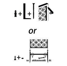 Montageanleitung für einen Sichtschutz mit verschiedenen Befestigungsmöglichkeiten
