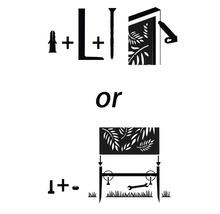 Anleitung zur Montage eines Gartensichtschutzzaunes mit zwei verschiedenen Befestigungsarten.