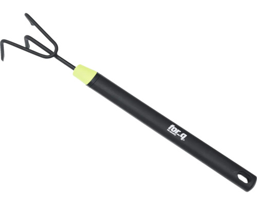 Kleiner Grubber mit drei Zinken und Kunststoffgriff
