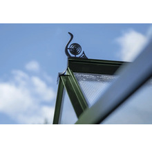 Detailansicht Gewächshaus mit Dachornament