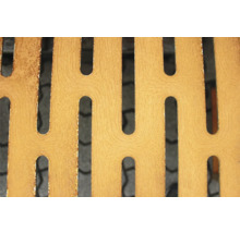 Detailansicht einer perforierten Platte