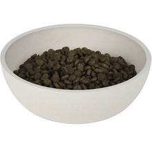 Futternapf gefüllt mit Tierfutter