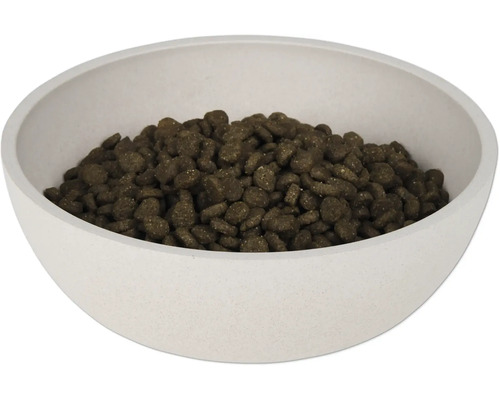 Futternapf gefüllt mit Tierfutter