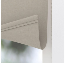 Aufgerollter Textilrolladen für Fenster