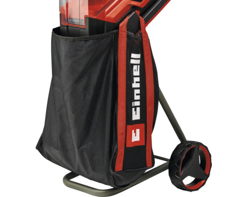 Fangsack einer Gartengerätes mit Einhell Logo