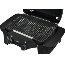 Tragbarer Gasgrill mit Grillrost und Seitentischen