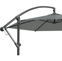 Freiarmschirm mit Kurbelmechanismus