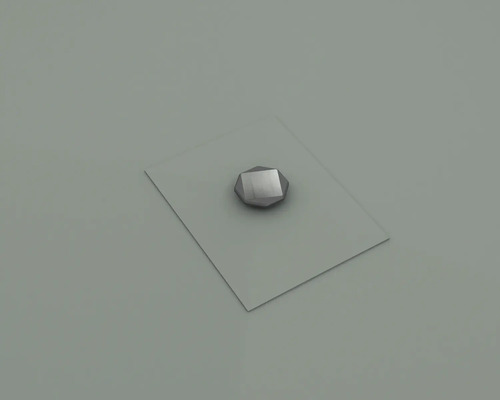 Einzelner Hohlniet auf flachem Untergrund