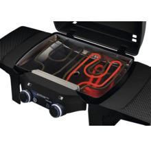 Elektrischer Grill mit Heizspiralen und Bedienelementen