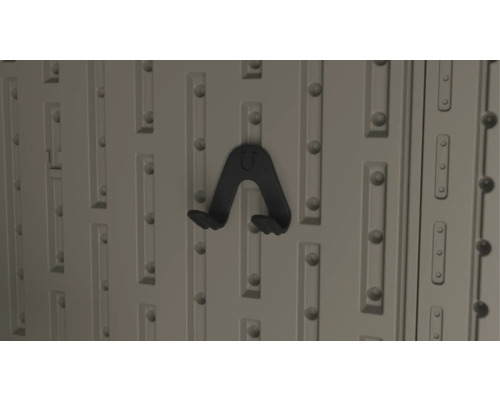 Werkzeughalterung für Gerätehauswand