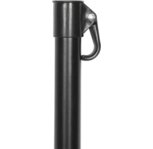 Schwarzer Weidezaunpfahl mit Clip