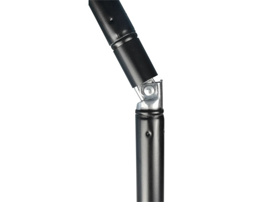 Detailansicht eines Metallgelenks für eine Stange