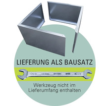 Bausatz aus Metall, Lieferung als Bausatz, Werkzeug nicht im Lieferumfang enthalten