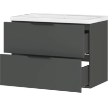 Waschtischunterschrank mit zwei Schubladen und Waschbecken