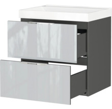 Waschtischunterschrank mit zwei offenen Schubladen