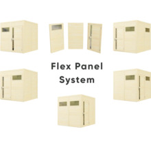 Flex Panel System für Gartenhäuser