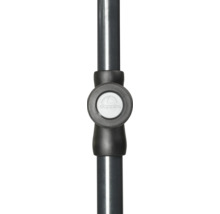 Doppler Logo auf einem Regenschirmstock