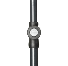 Doppler Logo auf einem Sonnenschirmständer