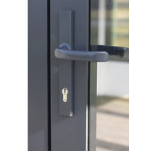 Türbeschlag mit Türgriff und Yale-Schloss