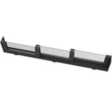 Ansicht eines Glasgeländers mit Aluminiumprofil