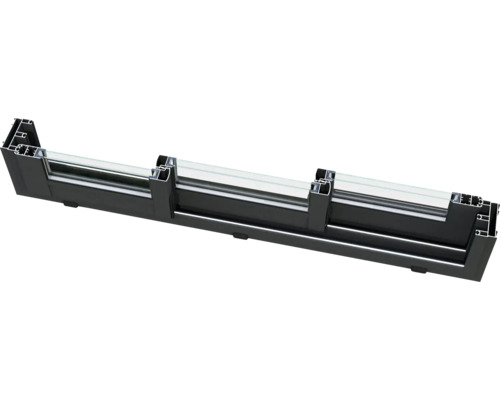 Fensterprofil aus Aluminium mit Glas