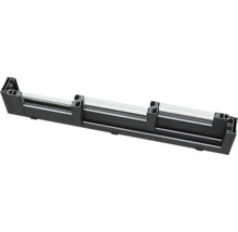 Querschnitt einer Fensterkonstruktion mit Rahmen und Glas