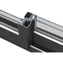 Detailansicht eines Schiebefensters