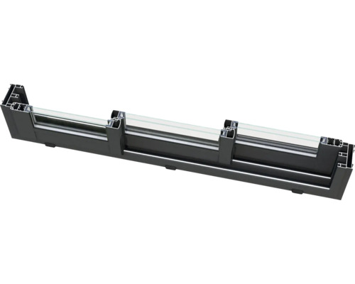 Fensterrahmenprofil aus Aluminium mit Glas