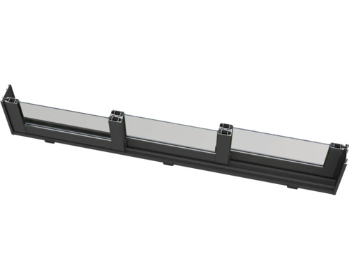 Glasgeländerprofil mit Aluminiumrahmen