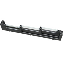 Querschnitt eines Aluminium-Fensterrahmens mit Glas