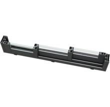 Querschnitt eines Aluminiumfensterrahmens mit Glas