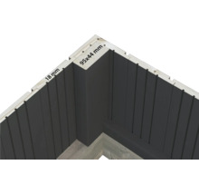 Detailansicht einer Holzkonstruktion mit den Maßen 95 x 44 Millimeter und 18 Millimeter